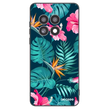 Picasee fekete szilikon tok az alábbi mobiltelefonokra OnePlus 13 5G - Pink Monstera