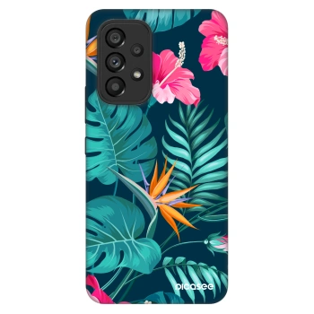 Szilikon tok erre a típusra Samsung Galaxy A53 5G A536 - Pink Monstera