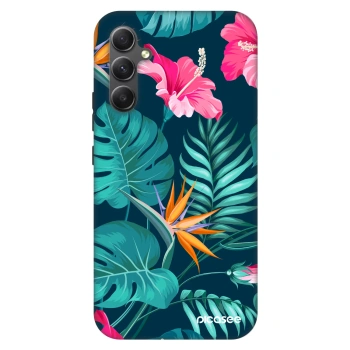 Szilikon tok erre a típusra Samsung Galaxy A34 5G A346B - Pink Monstera