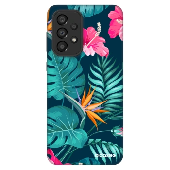 Szilikon tok erre a típusra Samsung Galaxy A33 5G A336 - Pink Monstera