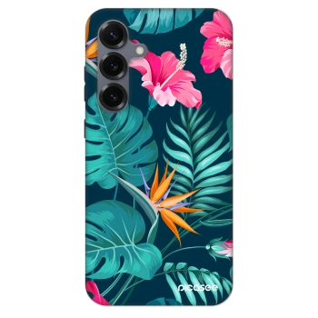 Szilikon tok erre a típusra Samsung Galaxy S25+ 5G - Pink Monstera
