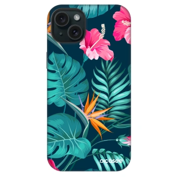 Szilikon tok erre a típusra Apple iPhone 14 Plus - Pink Monstera