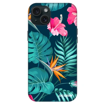 Szilikon tok erre a típusra Apple iPhone 15 Plus - Pink Monstera