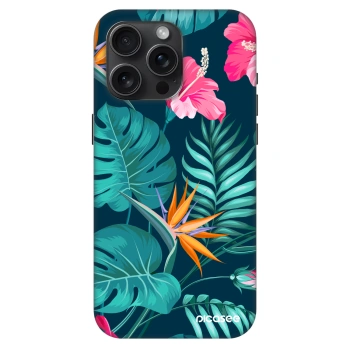 Szilikon tok erre a típusra Apple iPhone 15 Pro Max - Pink Monstera