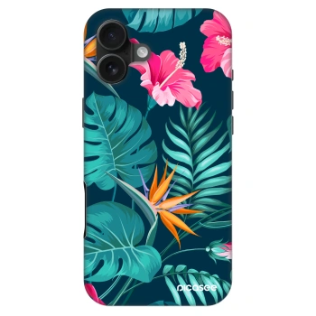 Szilikon tok erre a típusra Apple iPhone 16 Plus - Pink Monstera