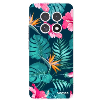 Picasee átlátszó szilikon tok az alábbi mobiltelefonokra Xiaomi Redmi Note 15 - Pink Monstera
