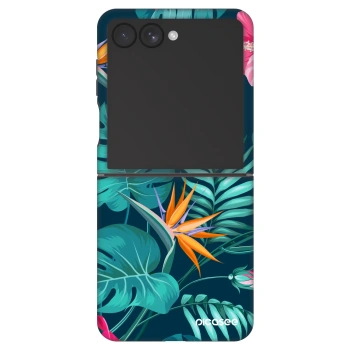Szilikon tok erre a típusra Samsung Galaxy Z Flip7 5G - Pink Monstera