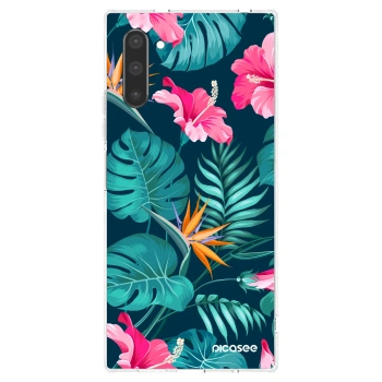 Picasee átlátszó szilikon tok az alábbi mobiltelefonokra Samsung Galaxy Note 10 N970F - Pink Monstera