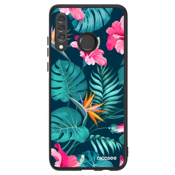 Picasee ULTIMATE CASE Huawei P30 Lite - készülékre - Pink Monstera