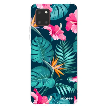 Picasee átlátszó szilikon tok az alábbi mobiltelefonokra Samsung Galaxy Note 10 Lite N770F - Pink Monstera