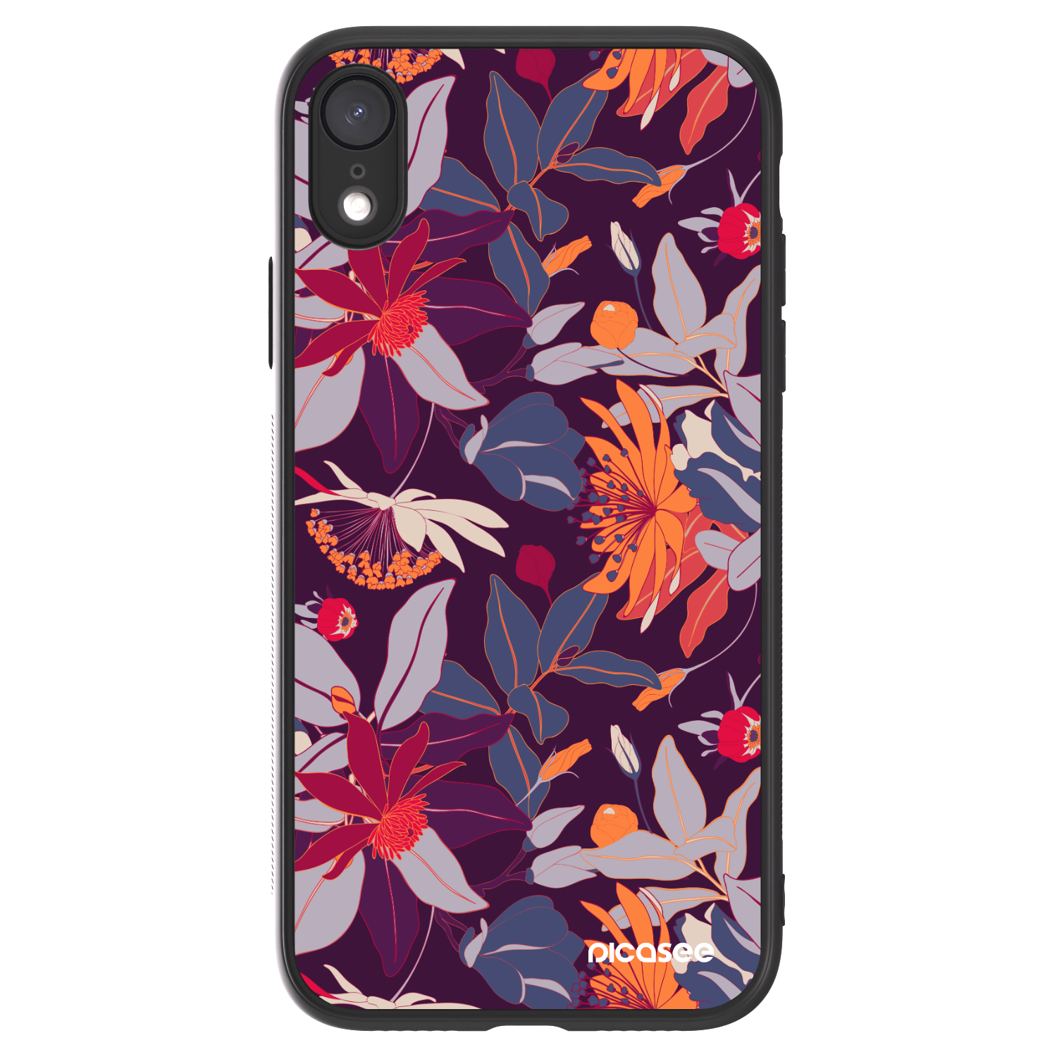 Picasee ULTIMATE CASE Apple iPhone XR - készülékre - Purple Leaf