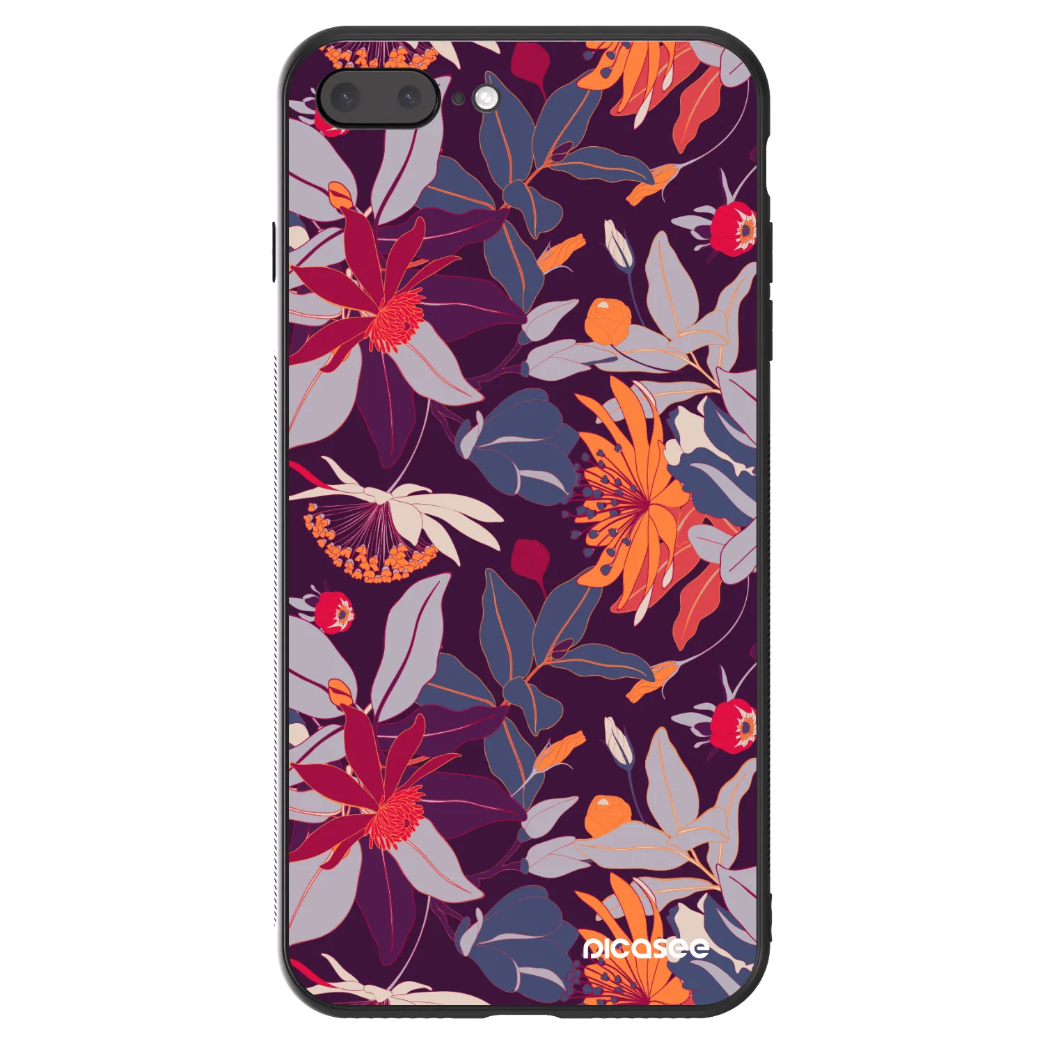Picasee ULTIMATE CASE Apple iPhone 7 Plus - készülékre - Purple Leaf