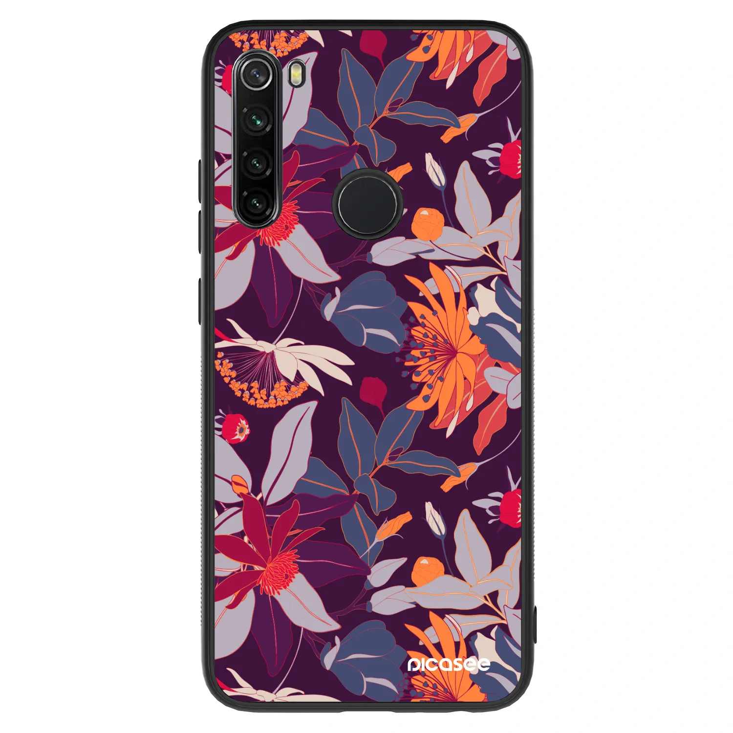 Picasee ULTIMATE CASE Xiaomi Redmi Note 8 - készülékre - Purple Leaf