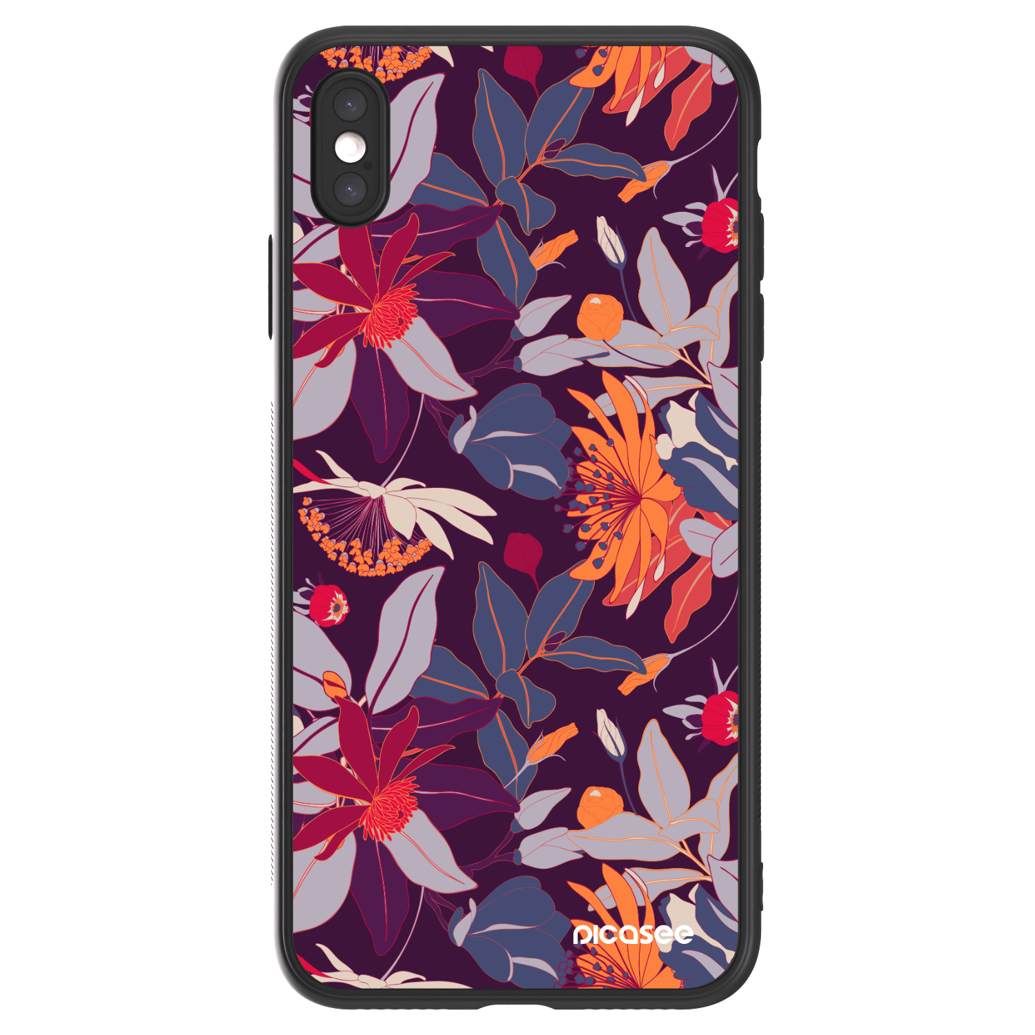 Picasee ULTIMATE CASE Apple iPhone XS Max - készülékre - Purple Leaf