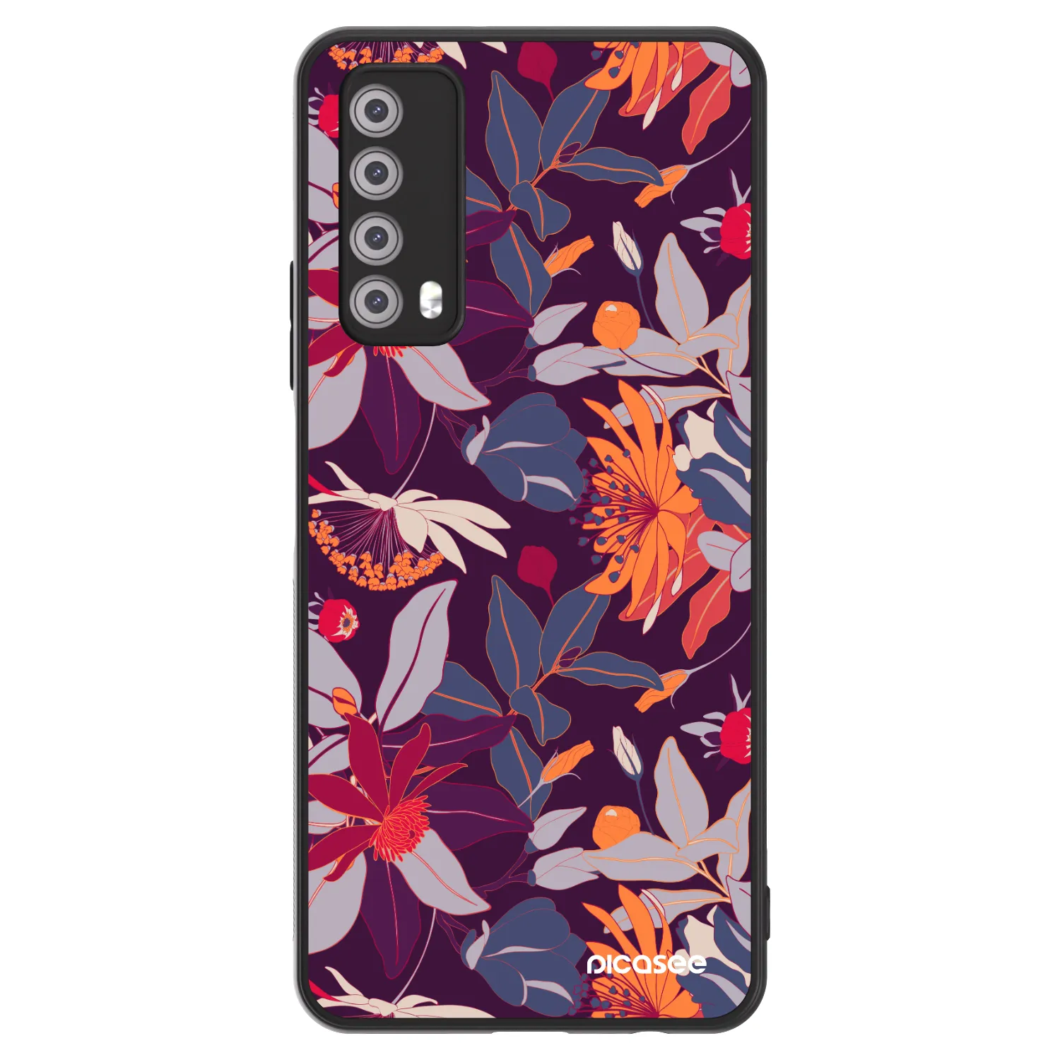 Picasee ULTIMATE CASE Huawei P Smart 2021 - készülékre - Purple Leaf