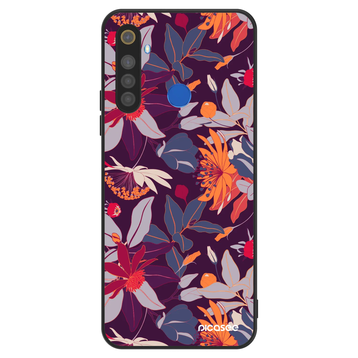 Picasee ULTIMATE CASE Realme 5 - készülékre - Purple Leaf