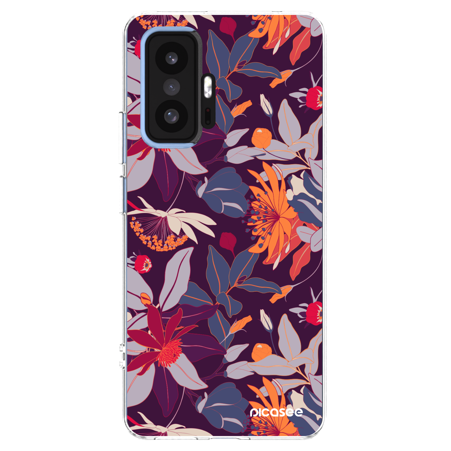 Picasee átlátszó szilikon tok az alábbi mobiltelefonokra Xiaomi 11T - Purple Leaf