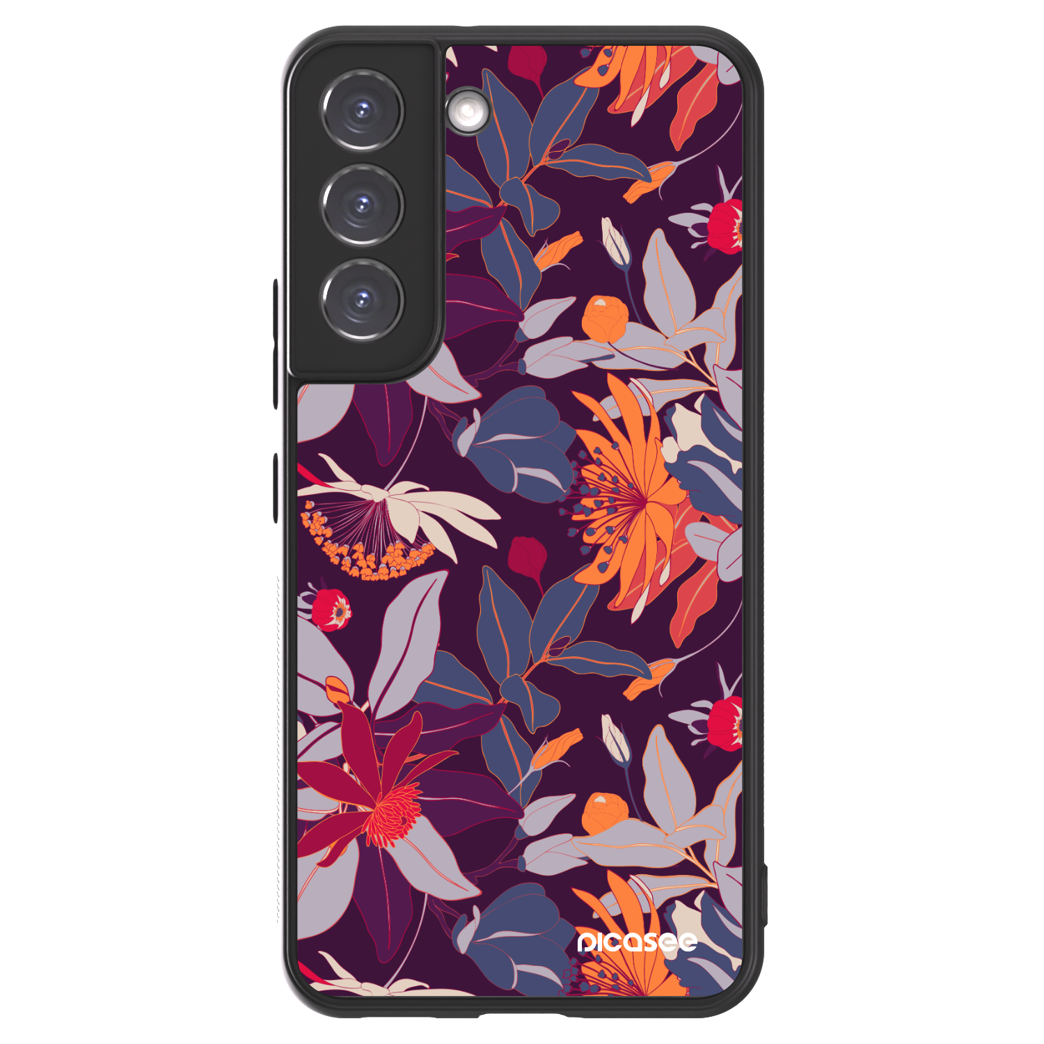 Picasee ULTIMATE CASE Samsung Galaxy S22 5G - készülékre - Purple Leaf