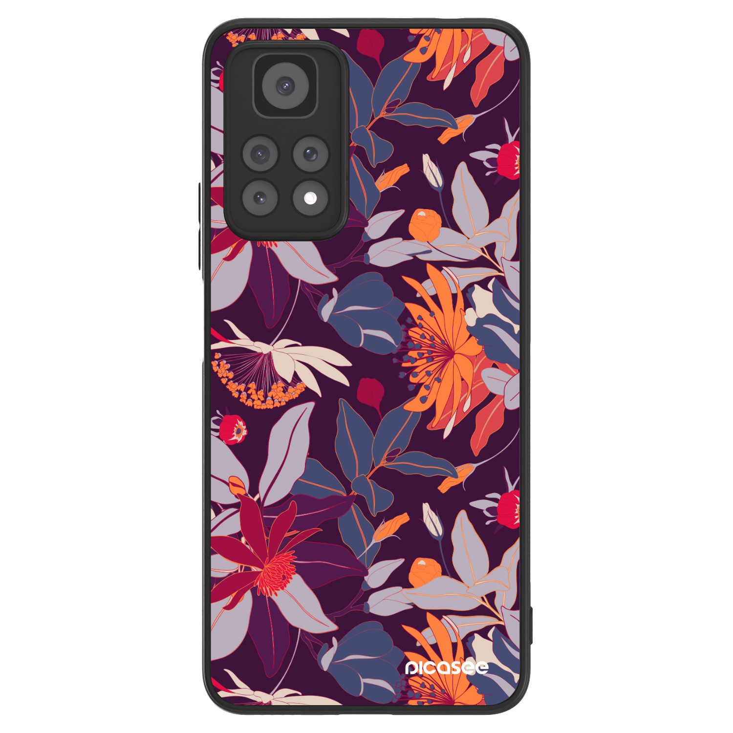 Picasee ULTIMATE CASE Xiaomi Redmi Note 11 Pro - készülékre - Purple Leaf