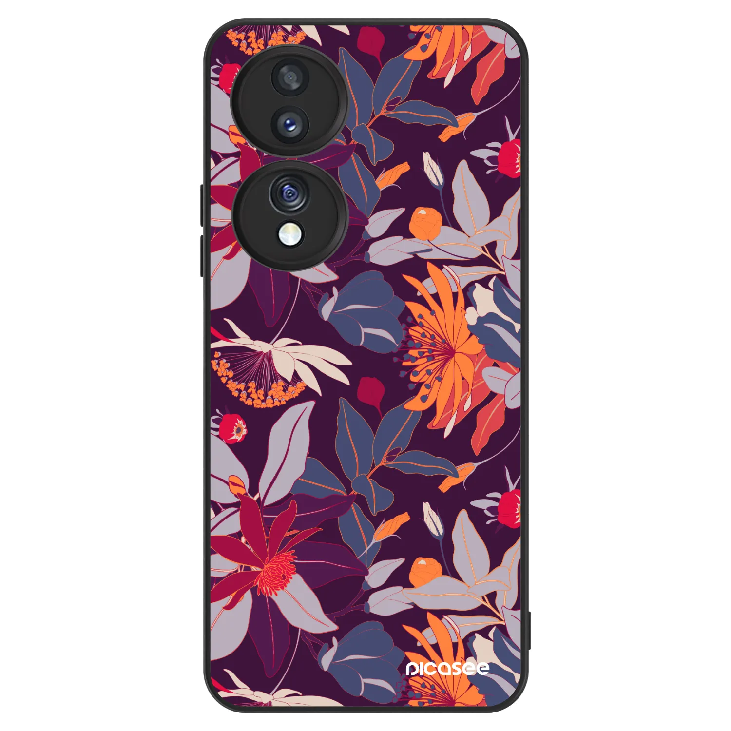 Picasee ULTIMATE CASE Honor 70 - készülékre - Purple Leaf