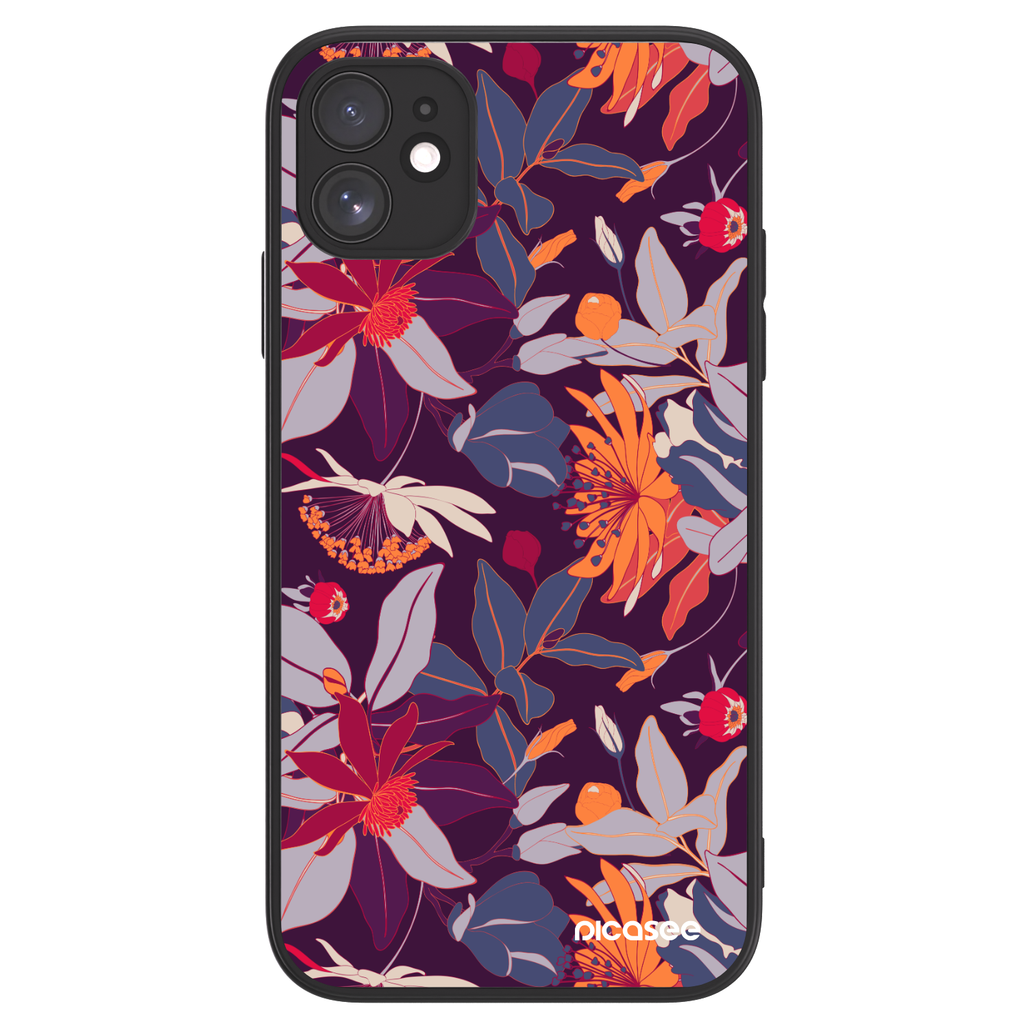 Picasee ULTIMATE CASE MagSafe Apple iPhone 11 - készülékre - Purple Leaf