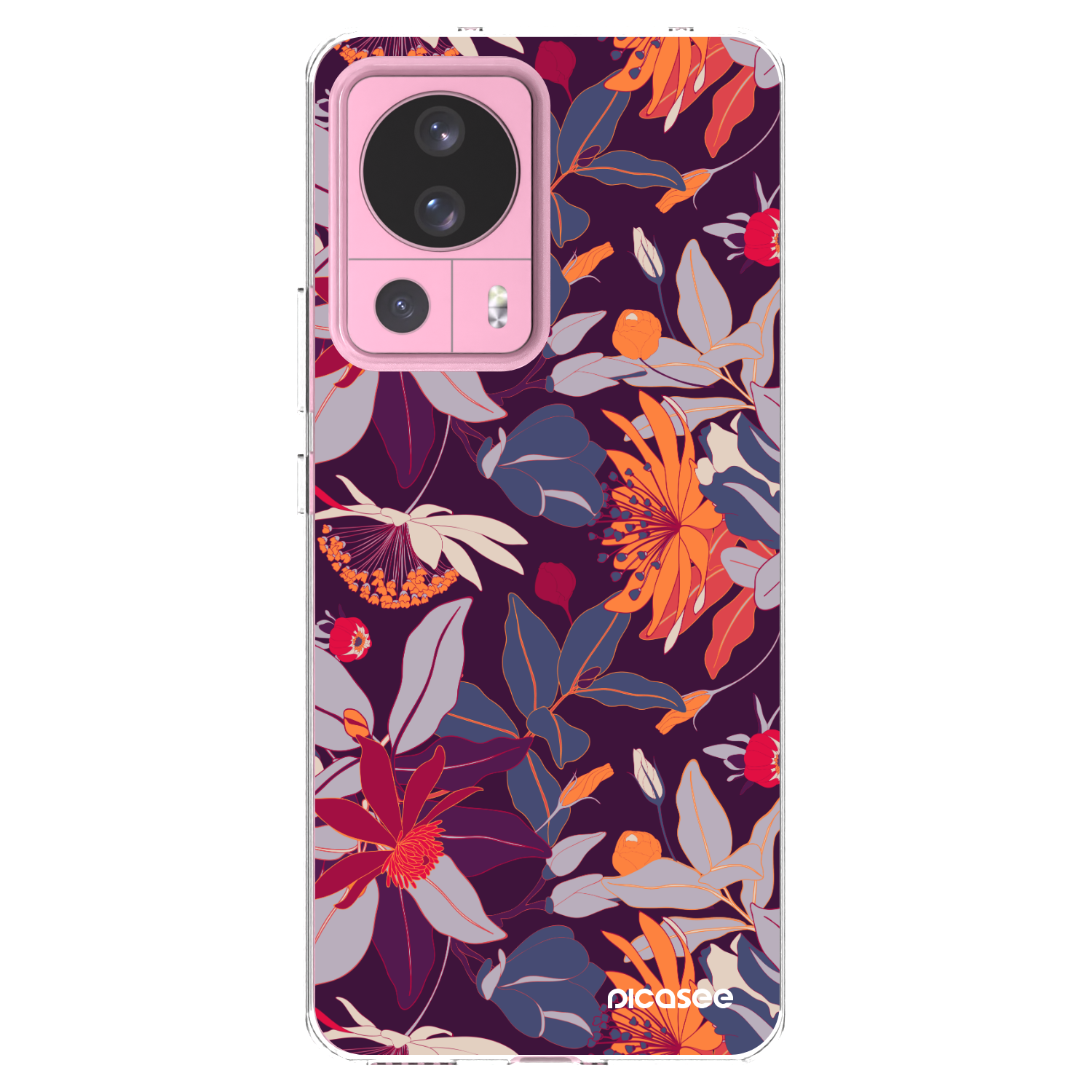 Picasee átlátszó szilikon tok az alábbi mobiltelefonokra Xiaomi 13 Lite - Purple Leaf