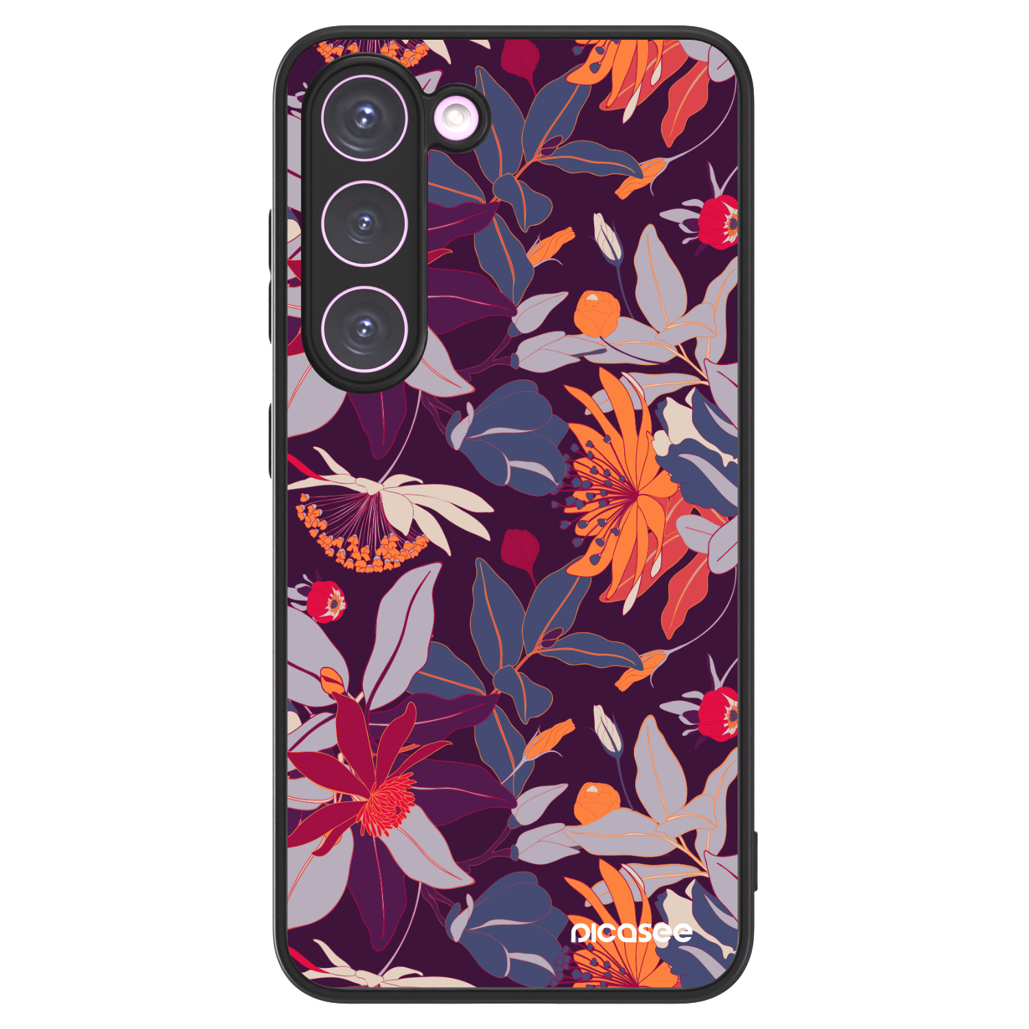 Picasee ULTIMATE CASE PowerShare Samsung Galaxy S23 5G - készülékre - Purple Leaf