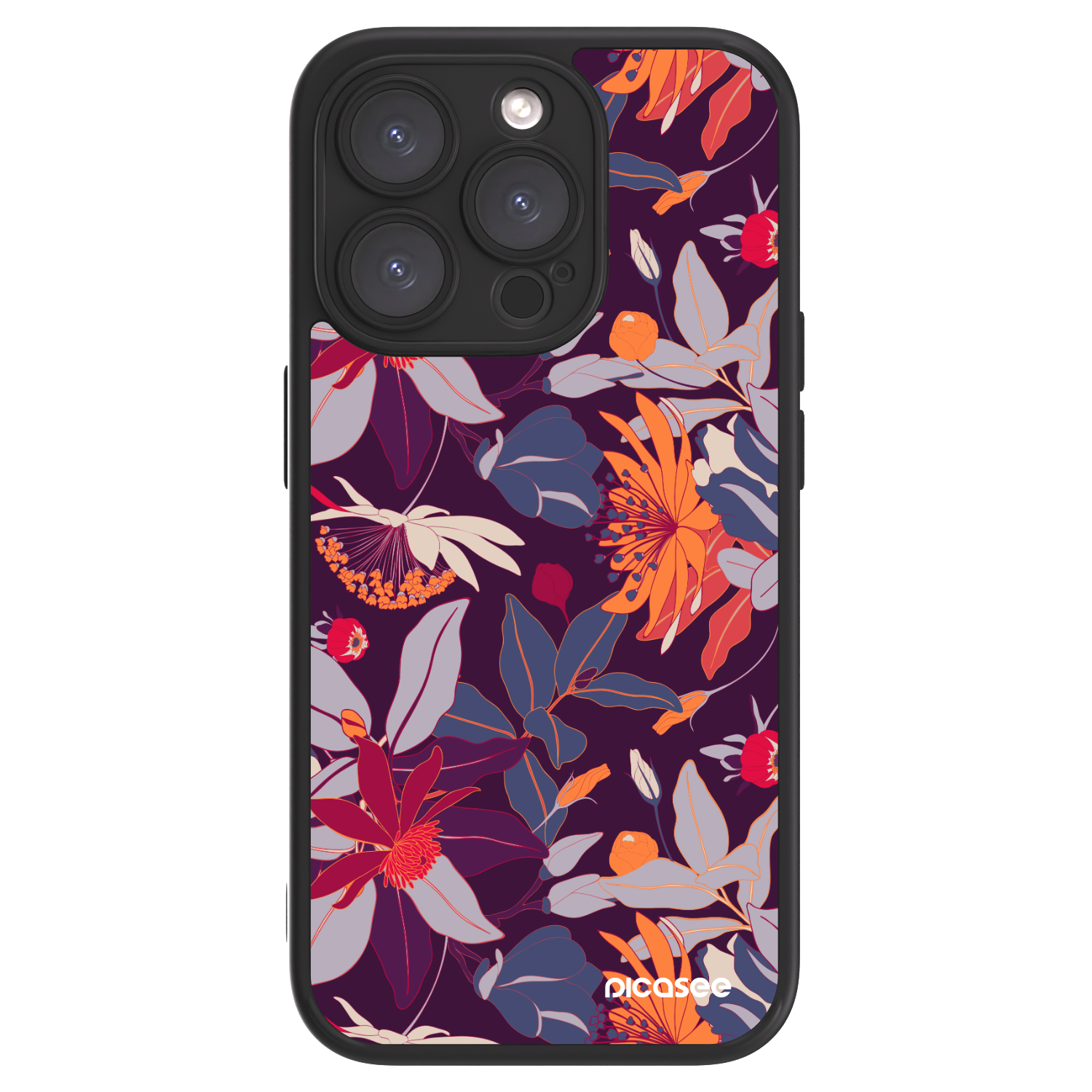 Picasee ULTIMATE CASE Apple iPhone 15 Pro - készülékre - Purple Leaf