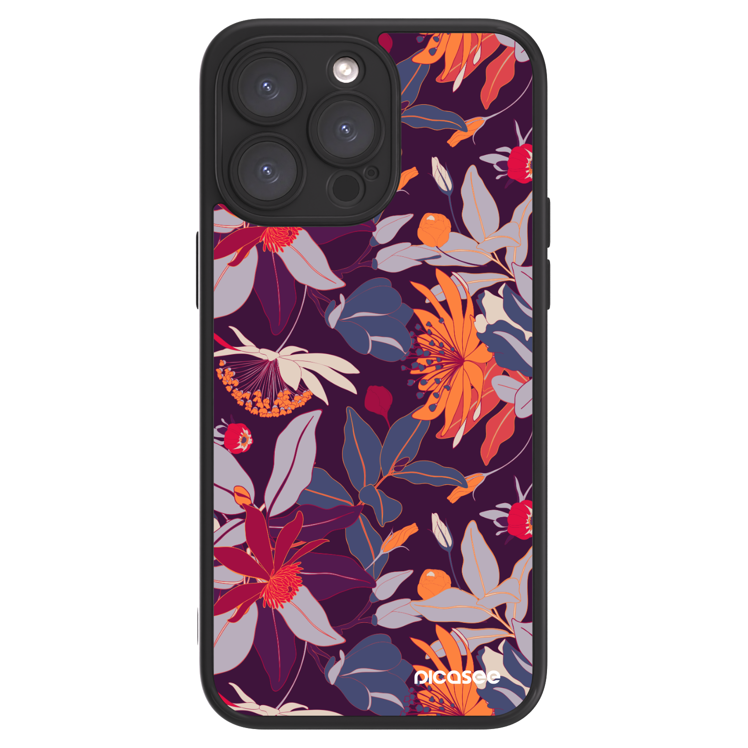 Picasee ULTIMATE CASE Apple iPhone 15 Pro Max - készülékre - Purple Leaf