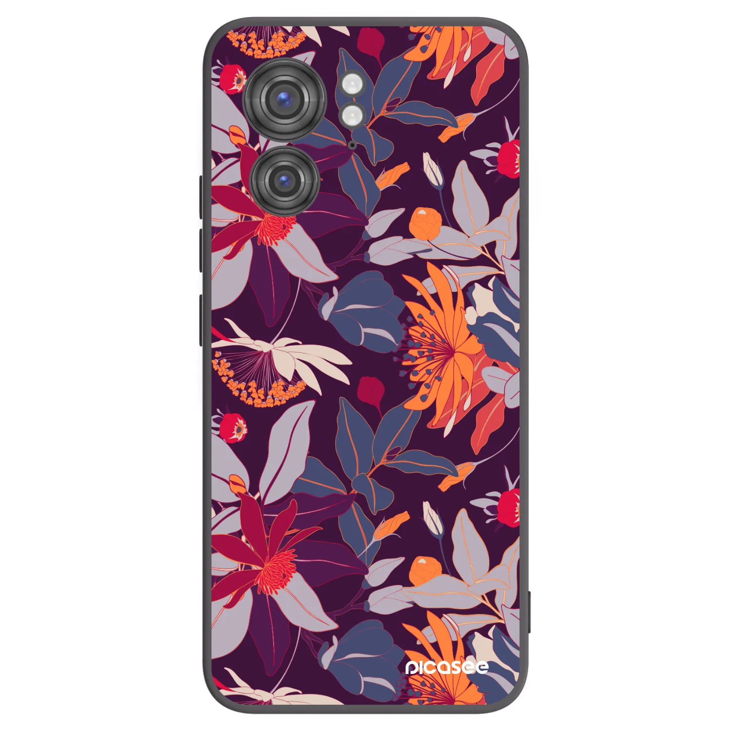 Picasee fekete szilikon tok az alábbi mobiltelefonokra Motorola Edge 40 - Purple Leaf