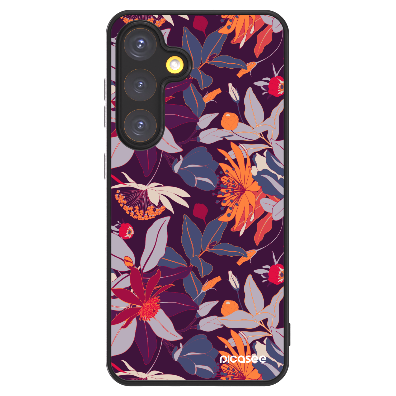 Picasee ULTIMATE CASE PowerShare Samsung Galaxy S24 S921B 5G - készülékre - Purple Leaf