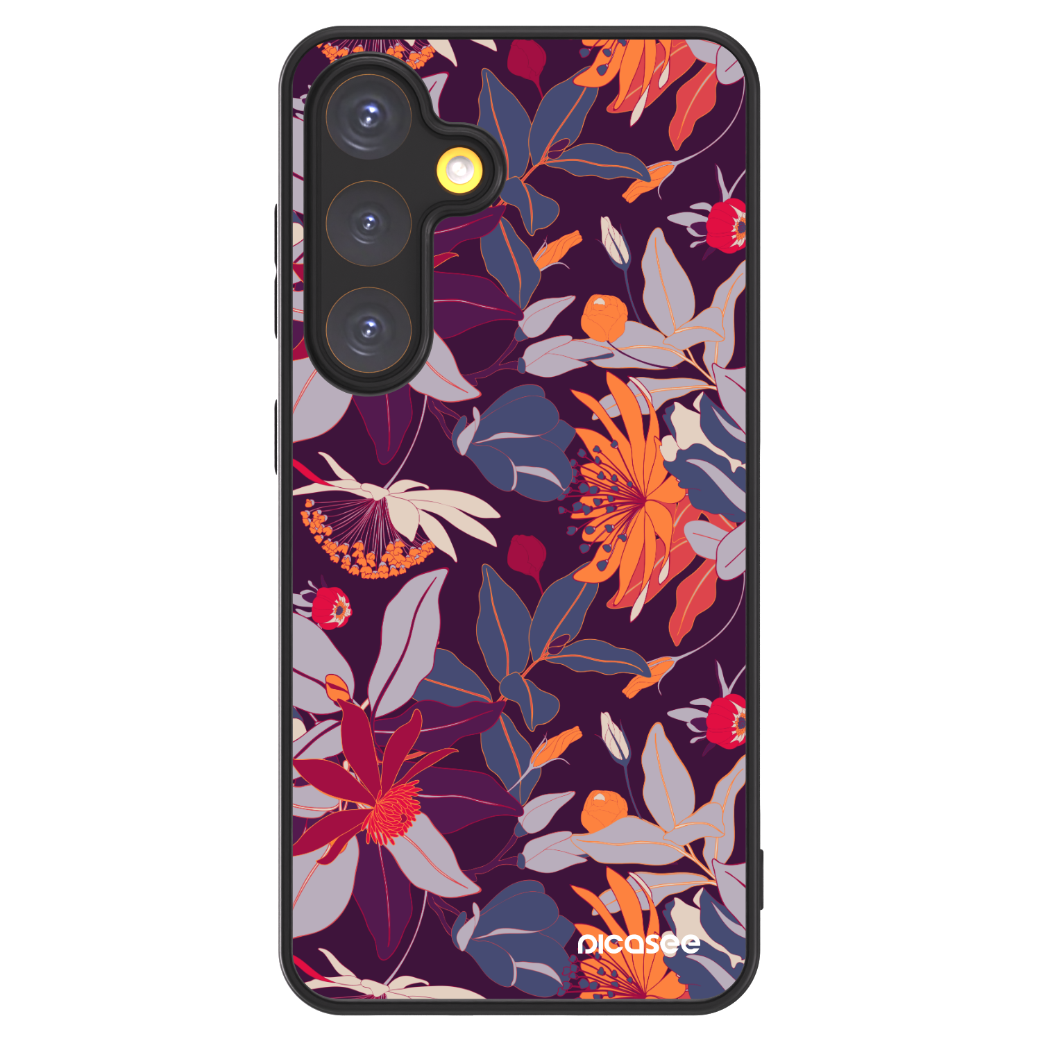 Picasee ULTIMATE CASE Samsung Galaxy S24 S921B 5G - készülékre - Purple Leaf