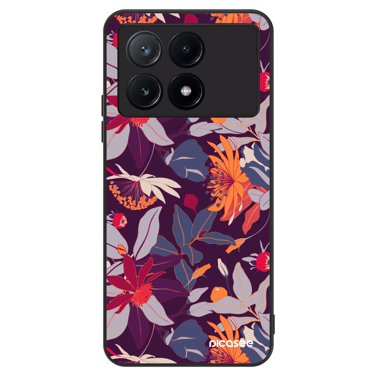 Picasee ULTIMATE CASE Xiaomi Poco X6 Pro - készülékre - Purple Leaf