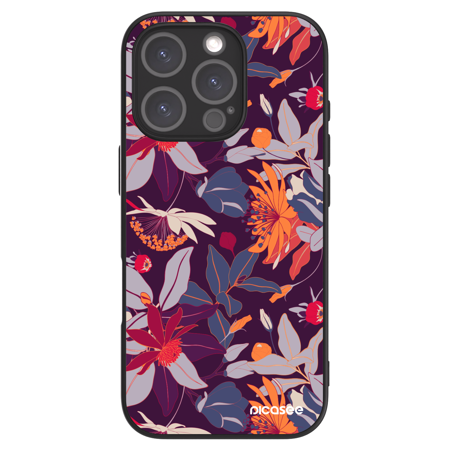 Picasee ULTIMATE CASE MagSafe Apple iPhone 16 Pro - készülékre - Purple Leaf