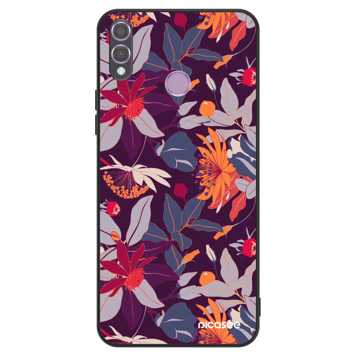 Picasee ULTIMATE CASE Honor 8X - készülékre - Purple Leaf