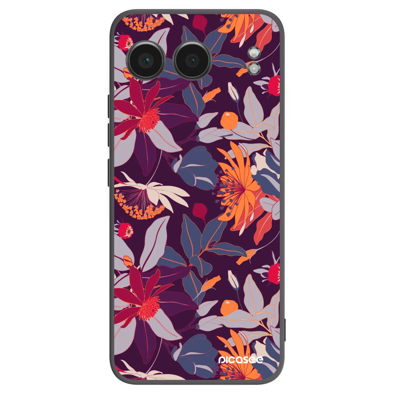 Picasee fekete szilikon tok az alábbi mobiltelefonokra OnePlus Nord 4 - Purple Leaf
