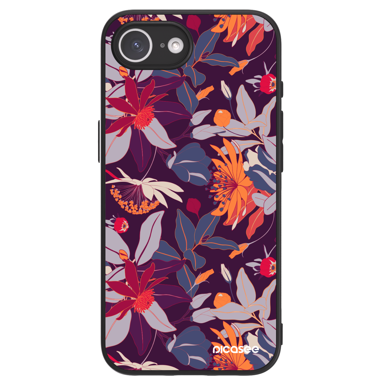 Picasee ULTIMATE CASE Apple iPhone 16e - készülékre - Purple Leaf