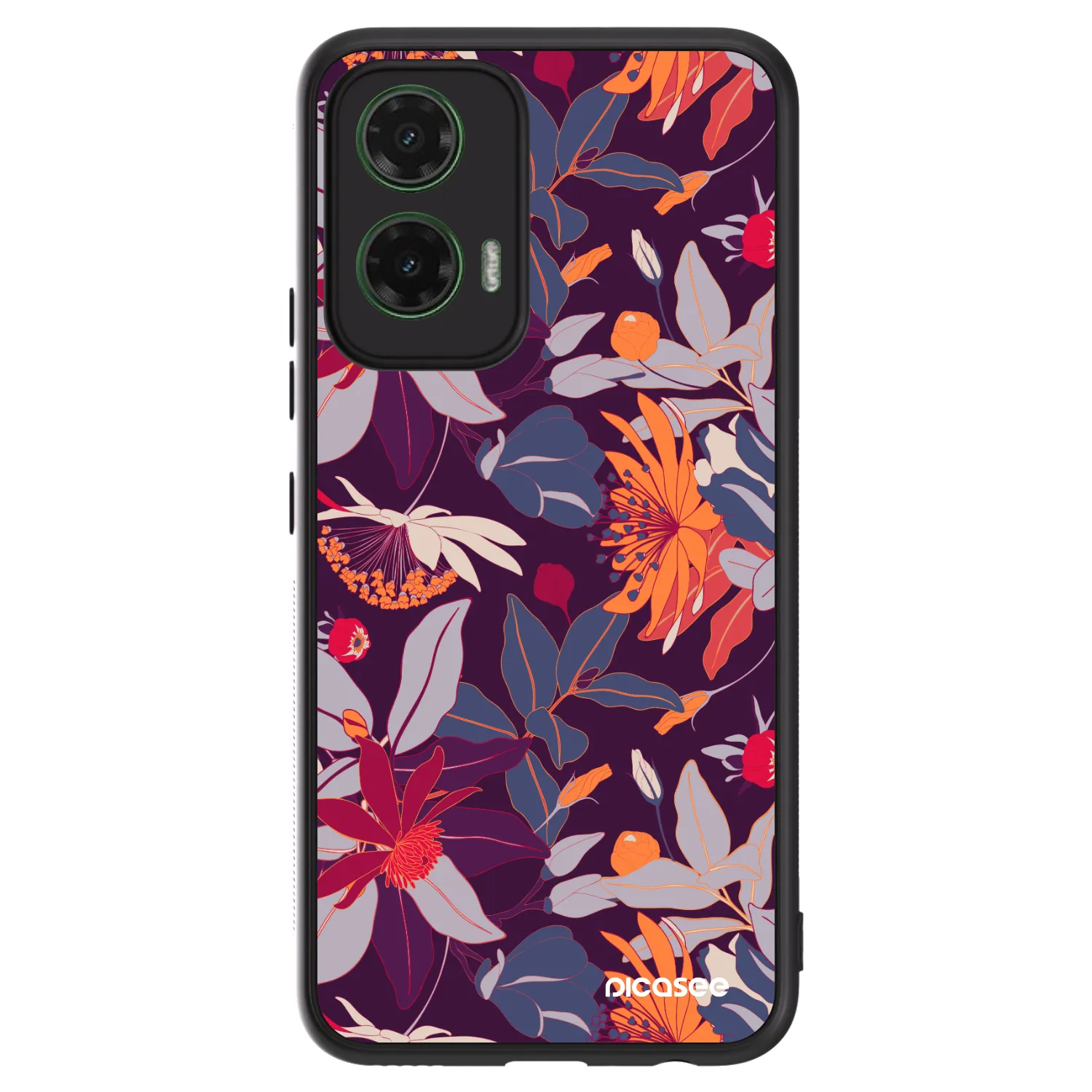 Picasee ULTIMATE CASE Motorola Moto G35 5G - készülékre - Purple Leaf