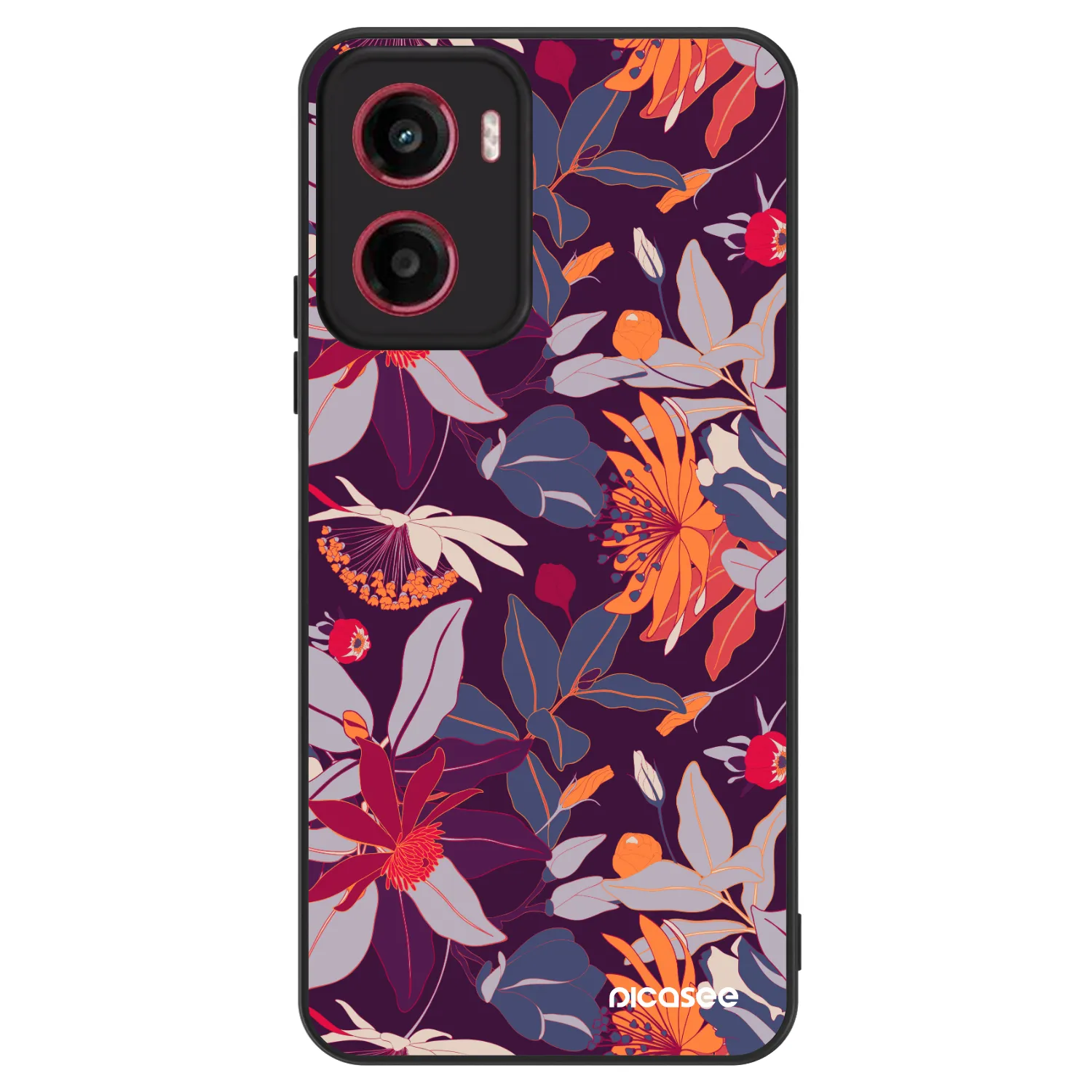 Picasee ULTIMATE CASE Motorola Moto G05 - készülékre - Purple Leaf