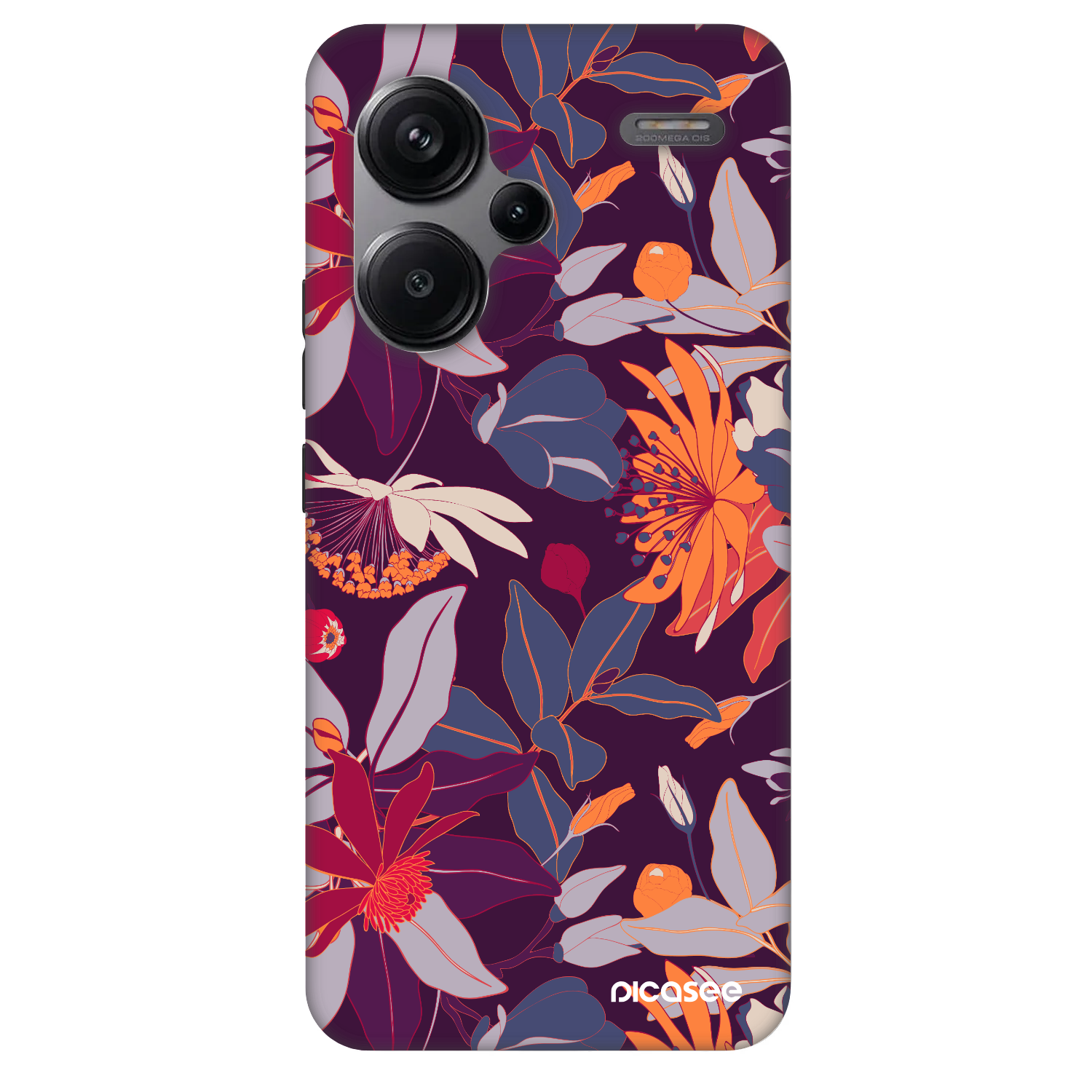 Picasee Fashion Case Xiaomi Redmi Note 13 Pro+ 5G - Purple Leaf