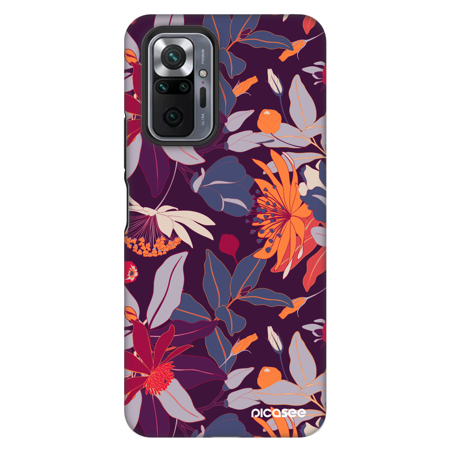 Picasee Fashion Case Xiaomi Redmi Note 10 Pro - Purple Leaf