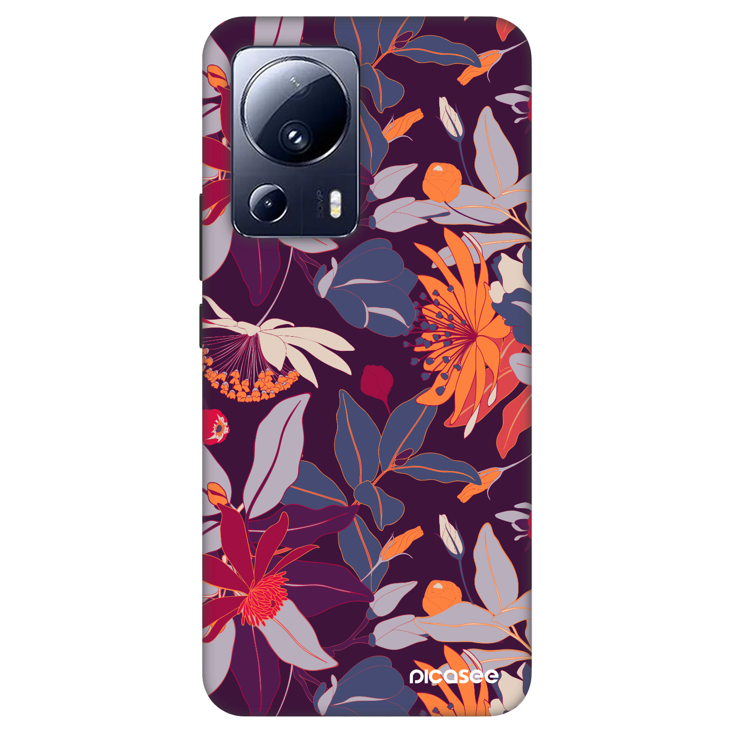 Picasee Fashion Case Xiaomi 13 Lite - Purple Leaf