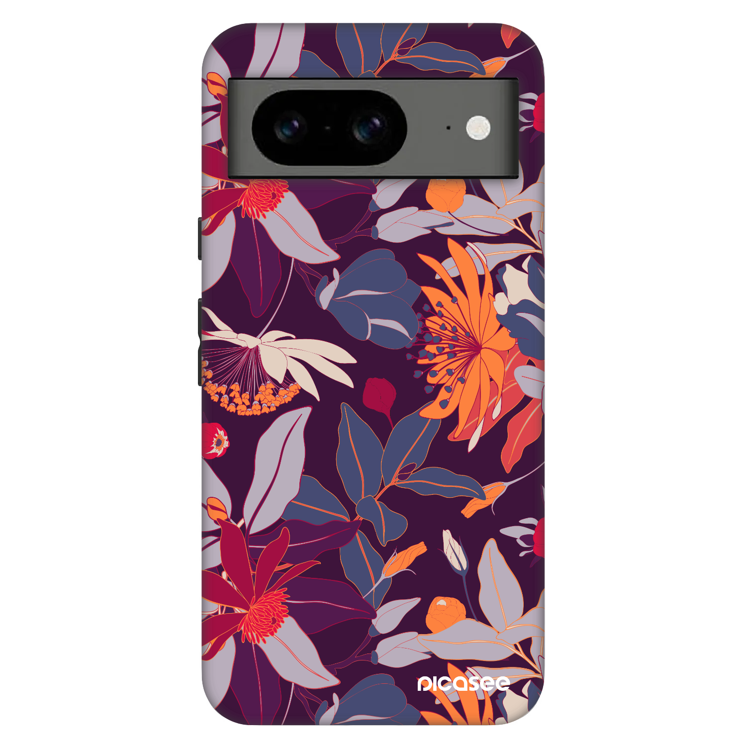 Picasee Fashion Case Google Pixel 8 Pro - Purple Leaf