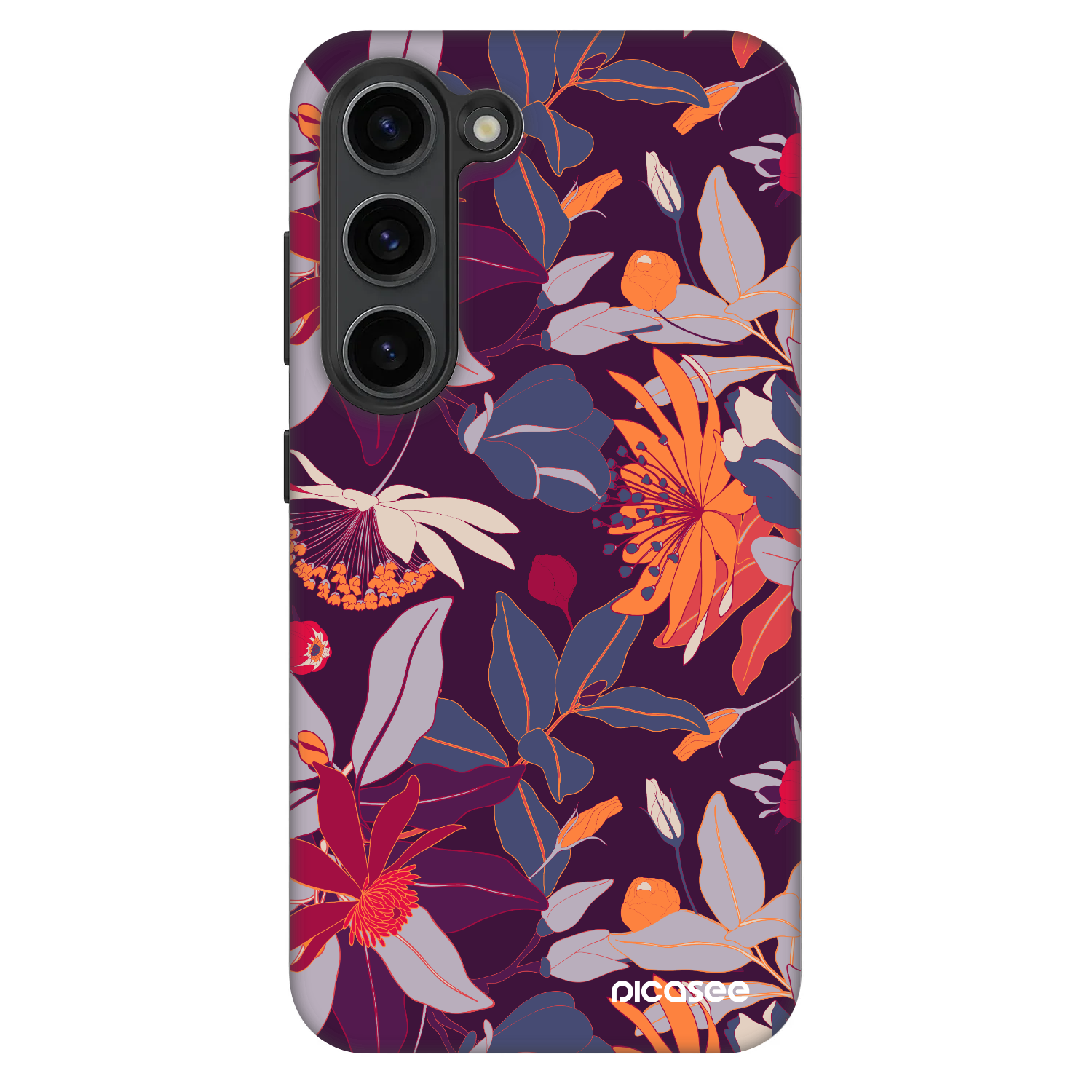 Picasee Fashion Case Samsung Galaxy S23+ 5G - Purple Leaf
