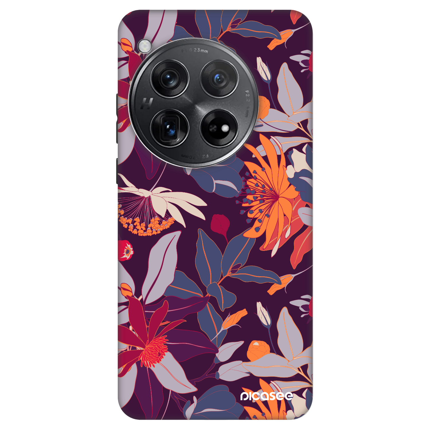 Picasee Fashion Case OnePlus 12 5G - Purple Leaf