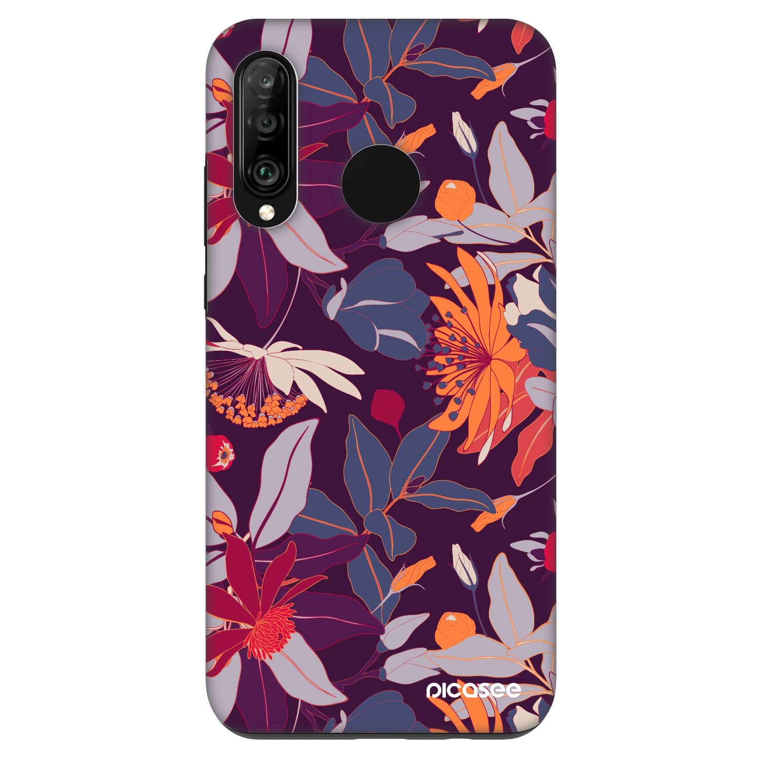 Picasee Fashion Case Huawei P30 Lite - Purple Leaf