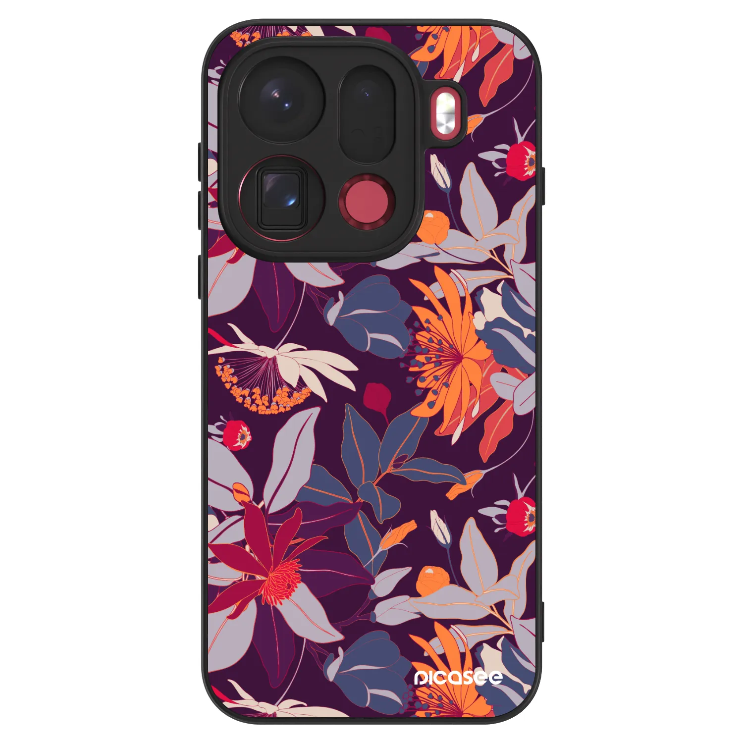 Picasee ULTIMATE CASE OPPO Find X9 Pro - készülékre - Purple Leaf