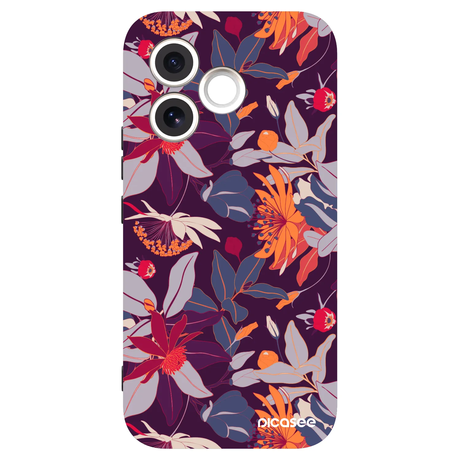 Picasee fekete szilikon tok az alábbi mobiltelefonokra Honor 600 Lite - Purple Leaf