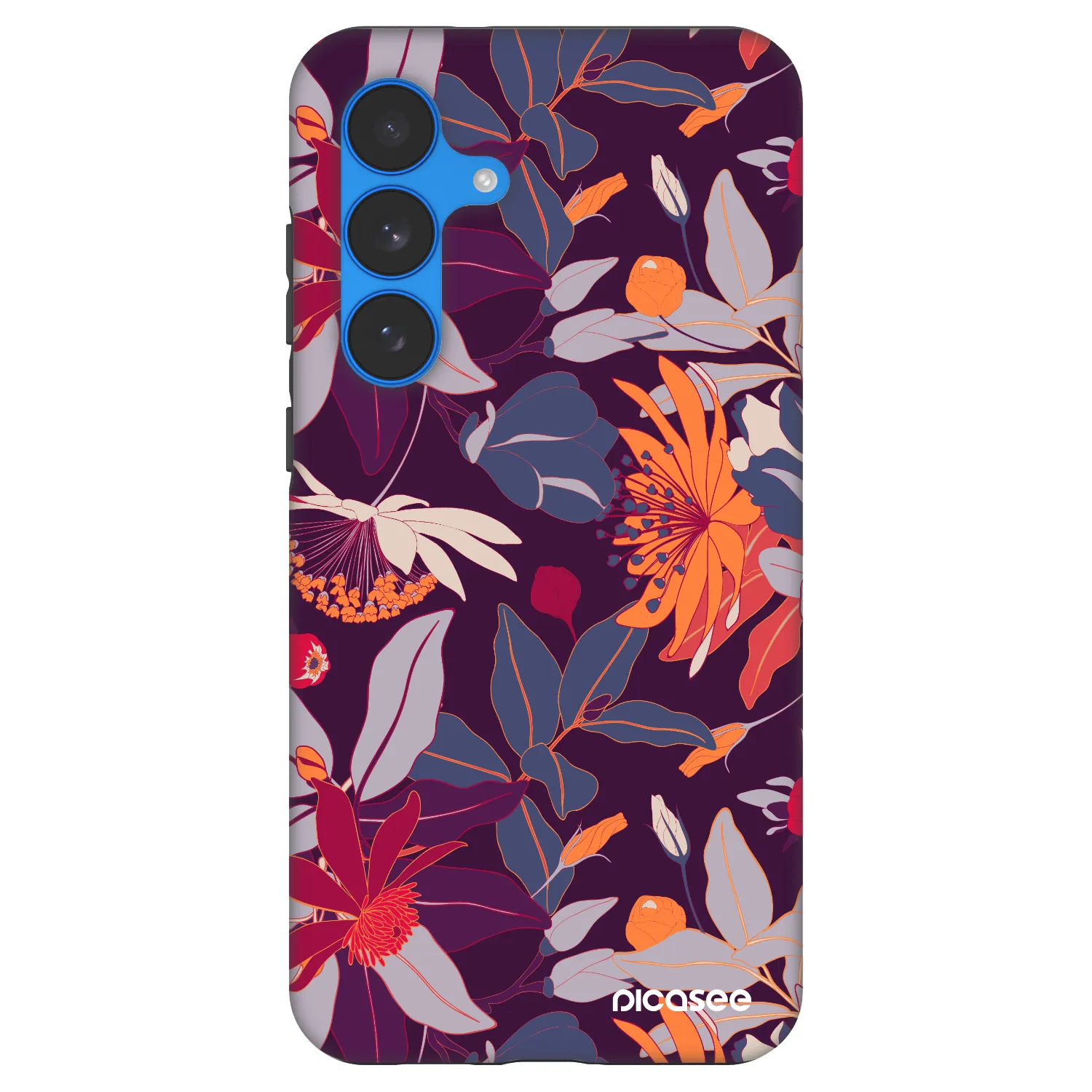 Picasee Fashion Case Samsung Galaxy S25 FE 5G - Purple Leaf