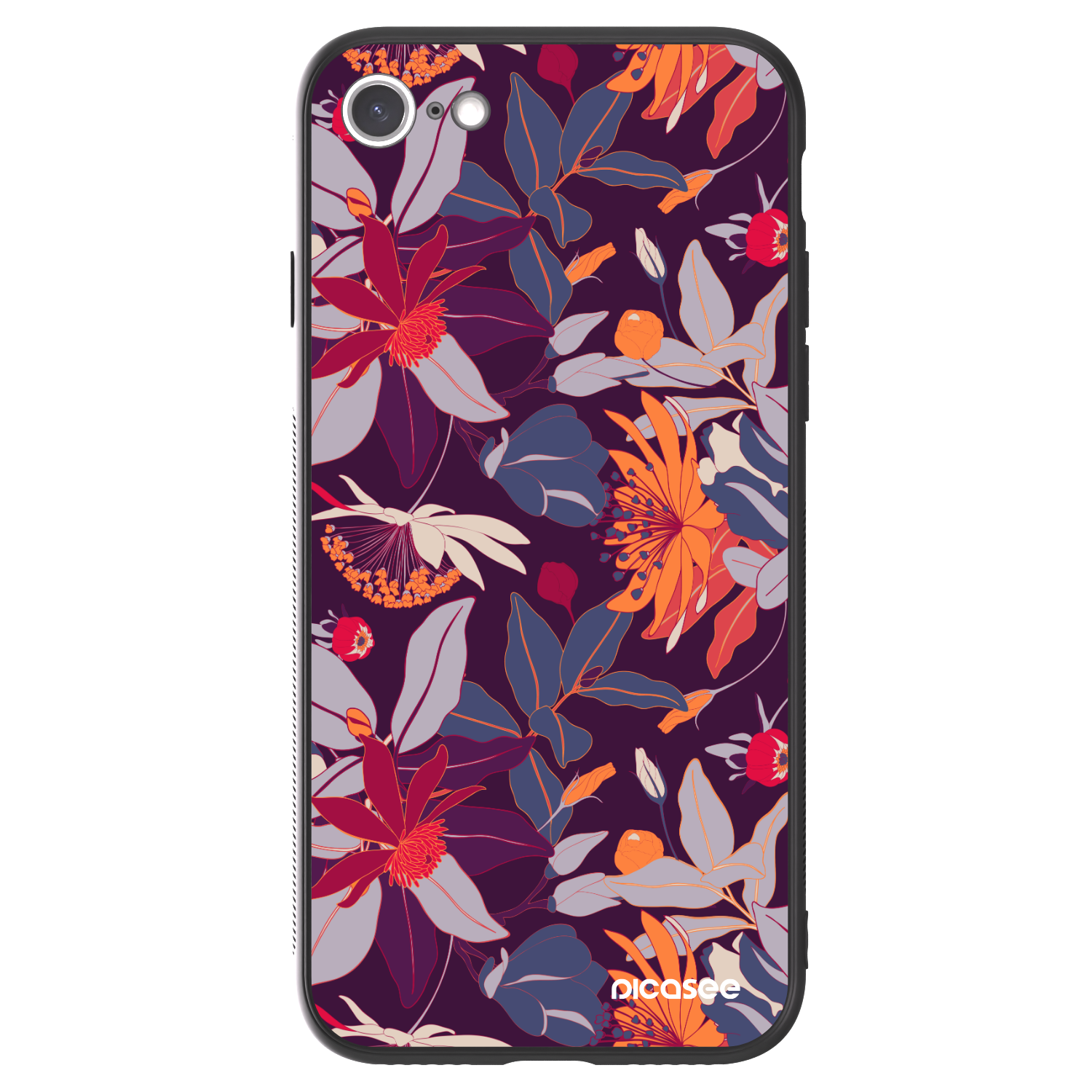 Picasee ULTIMATE CASE Apple iPhone 7 - készülékre - Purple Leaf